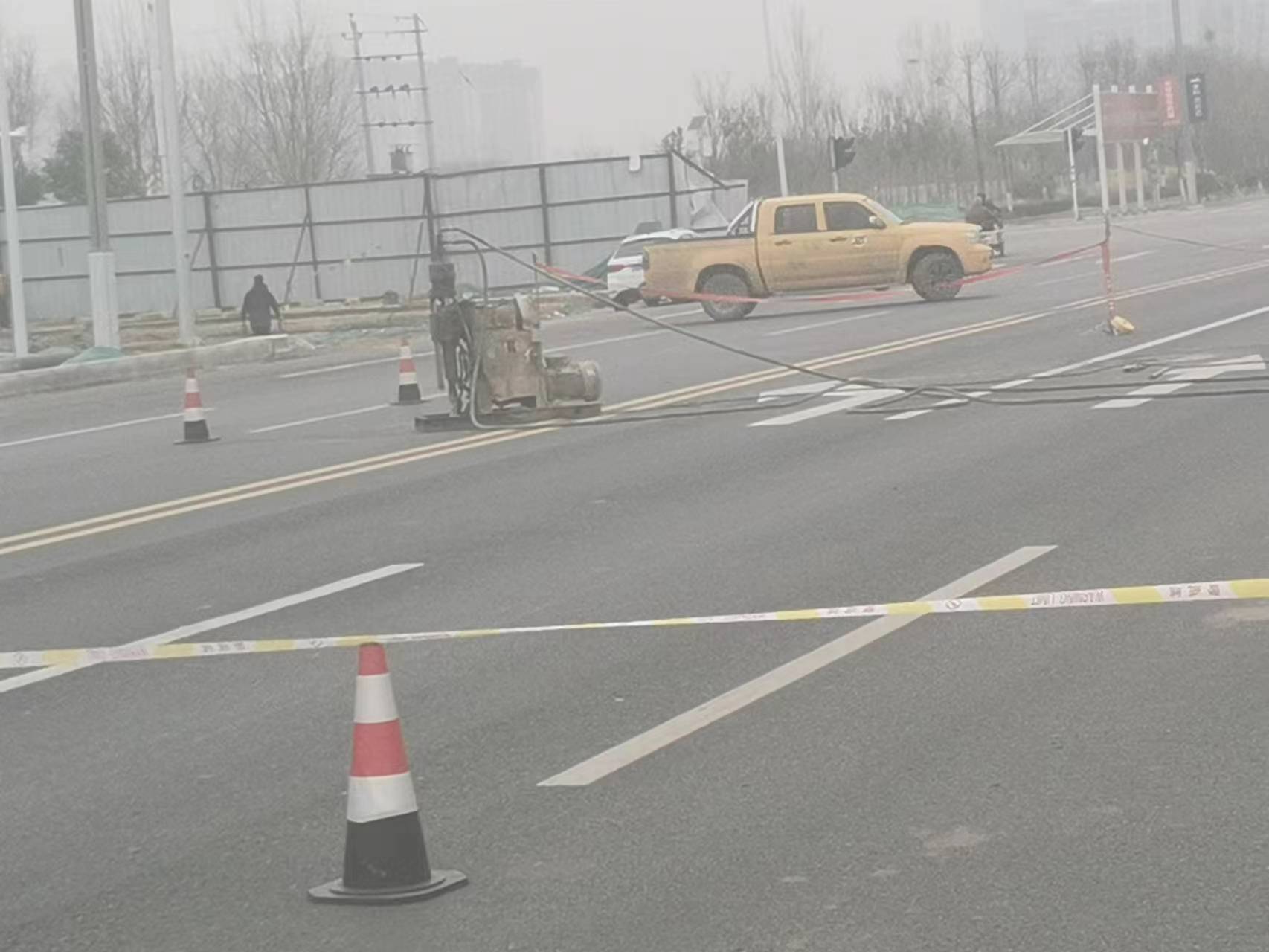 长安公路路基沉陷注浆